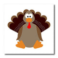 3dRose Janna Salak Designs Thanksgiving - Cute Thanksgiving Turkey Cartoon - Iron on Heat Transfers (ht_165903)