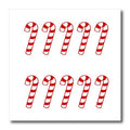 3dRose Patricia Sanders Christmas - Large Candy Canes Christmas - Iron on Heat Transfers (ht_27808)