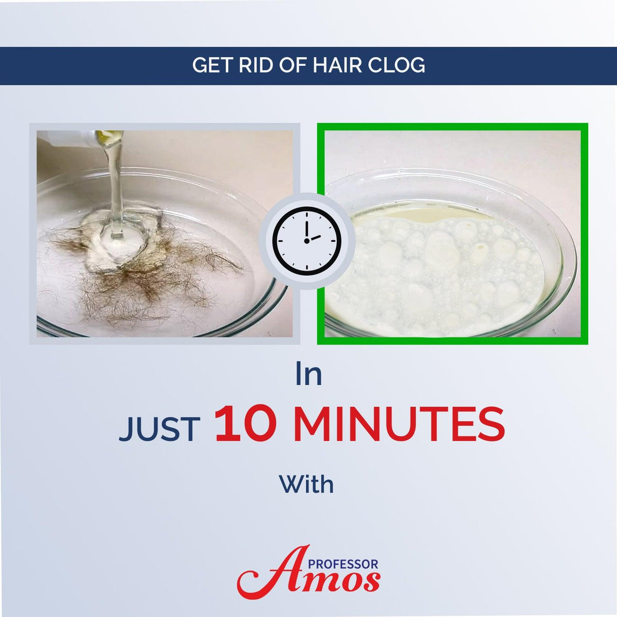 Professor Amos Superfast Drain Cleaner Clears Clogs in Minutes!