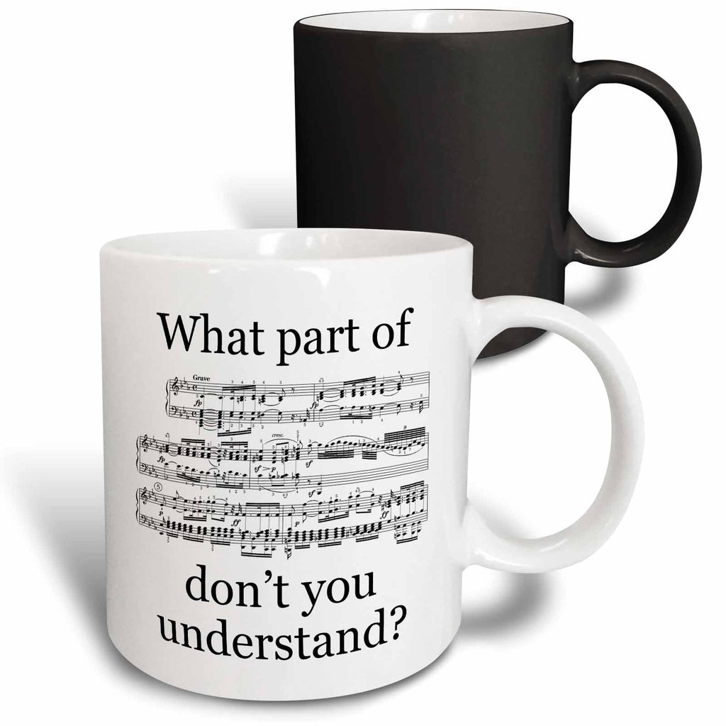 3dRose EvaDane - Funny Quotes - The Musician’s Music - Mugs (mug_112161)