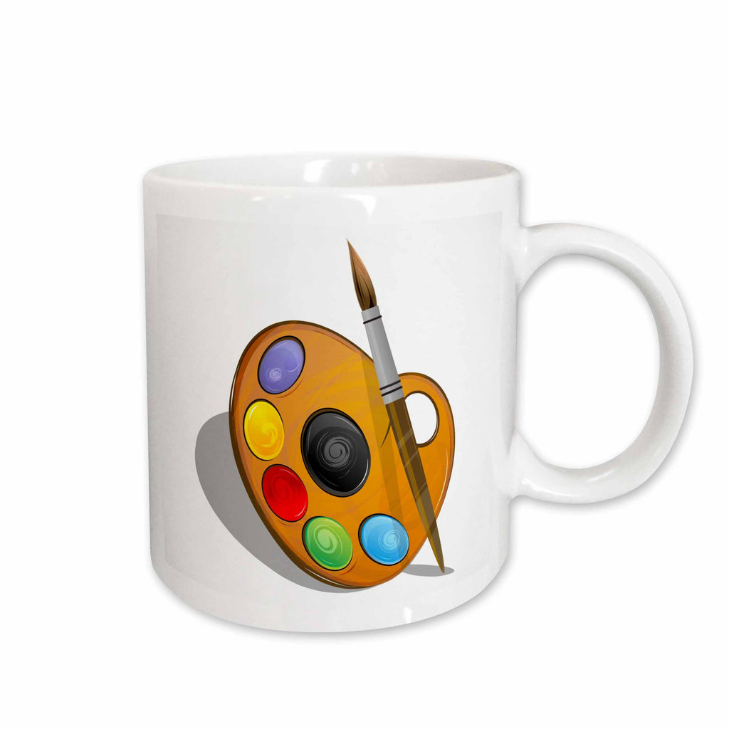 3dRose Anne Marie Baugh Art - Art Brushes and Paint - Mugs (Mug_101283)