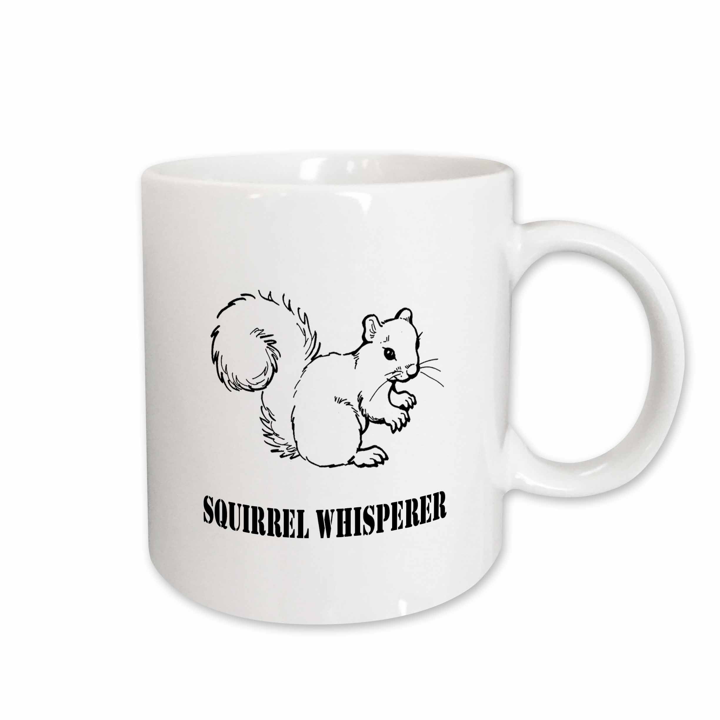 3dRose EvaDane - Funny Cartoons - Squirrel Whisperer. - Mugs (mug_107306)