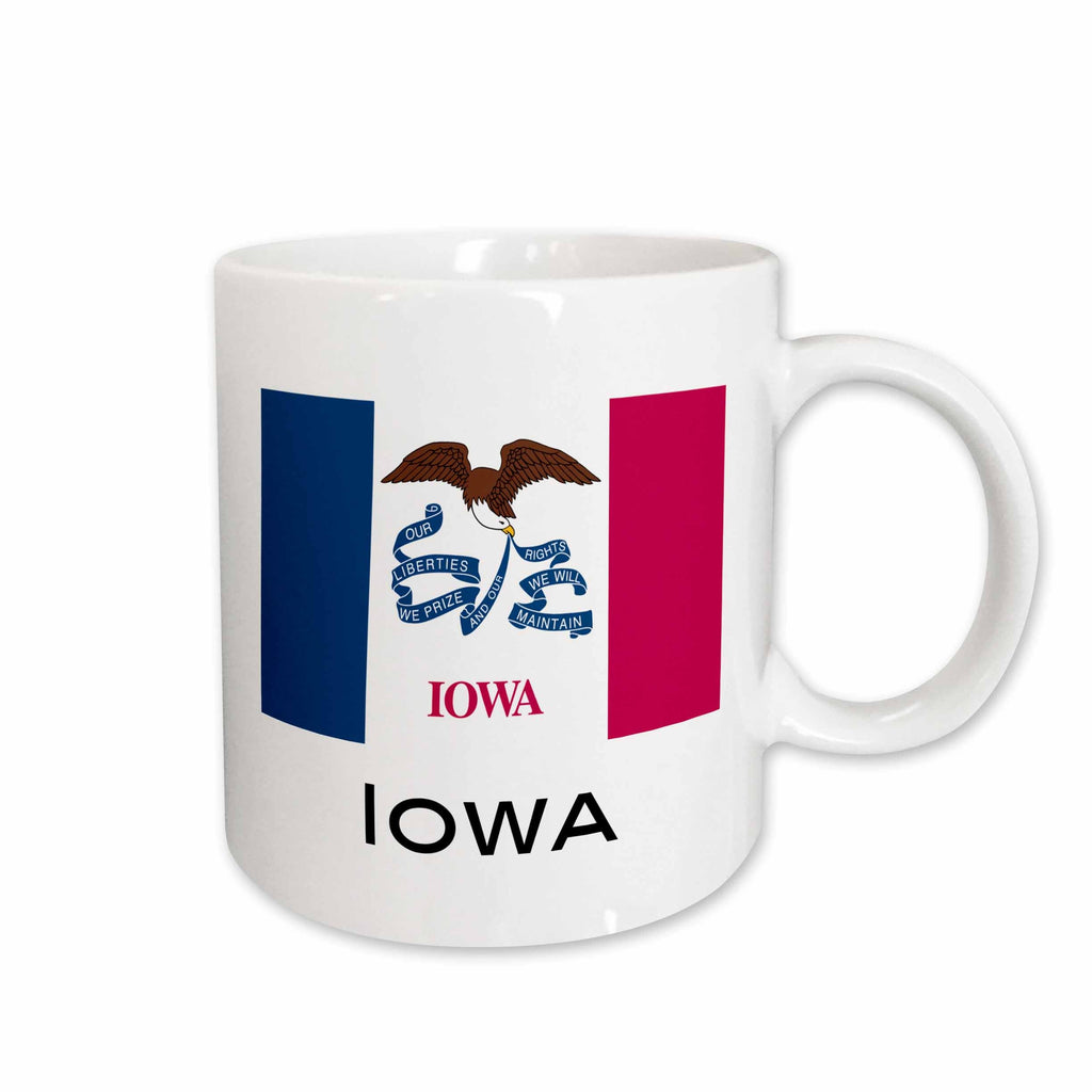 3dRose EvaDane - State Flags - Iowa State Flag - Mugs (mug_107365)