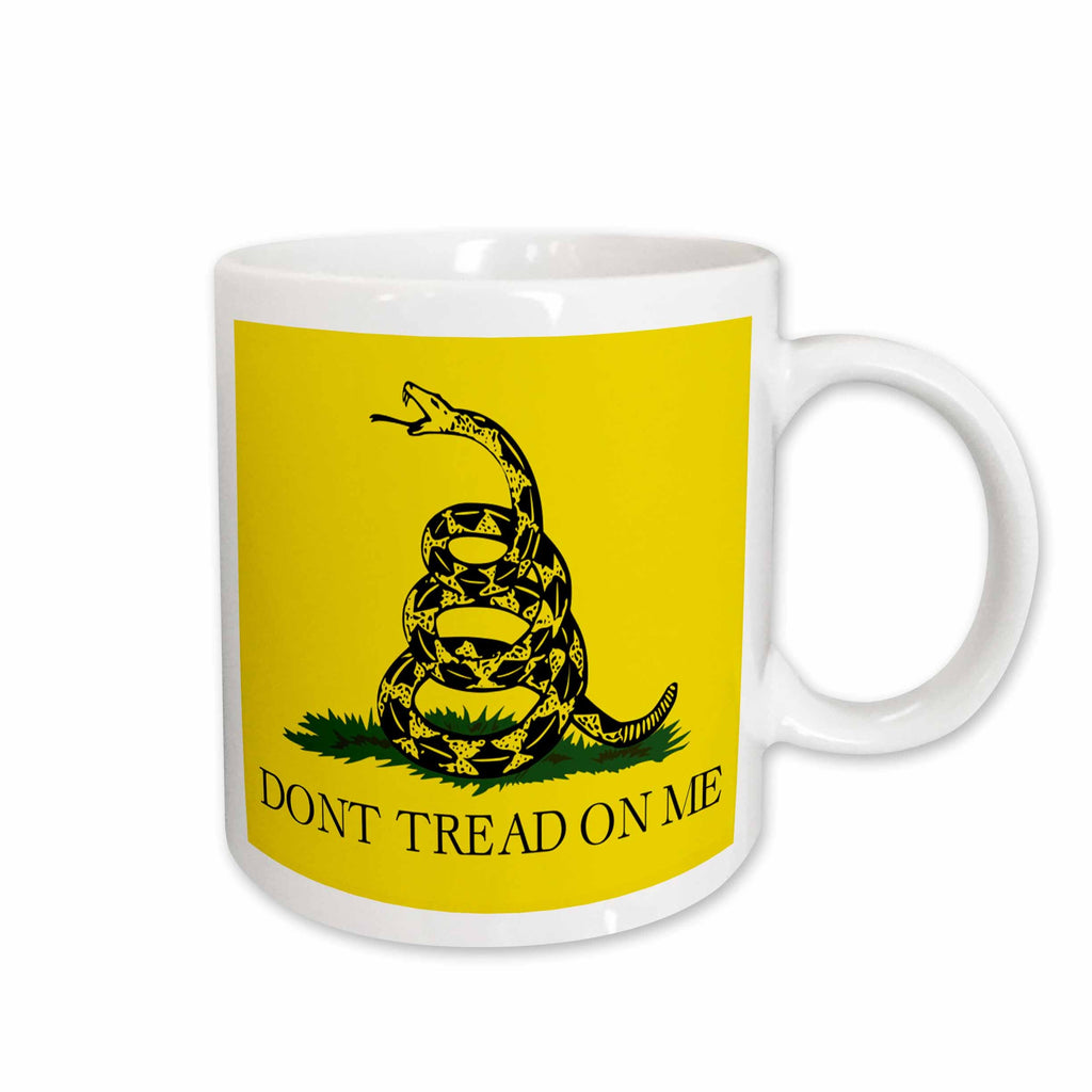3dRose EvaDane - Political Quotes - Dont Tread on Me - Mugs (mug_108323)