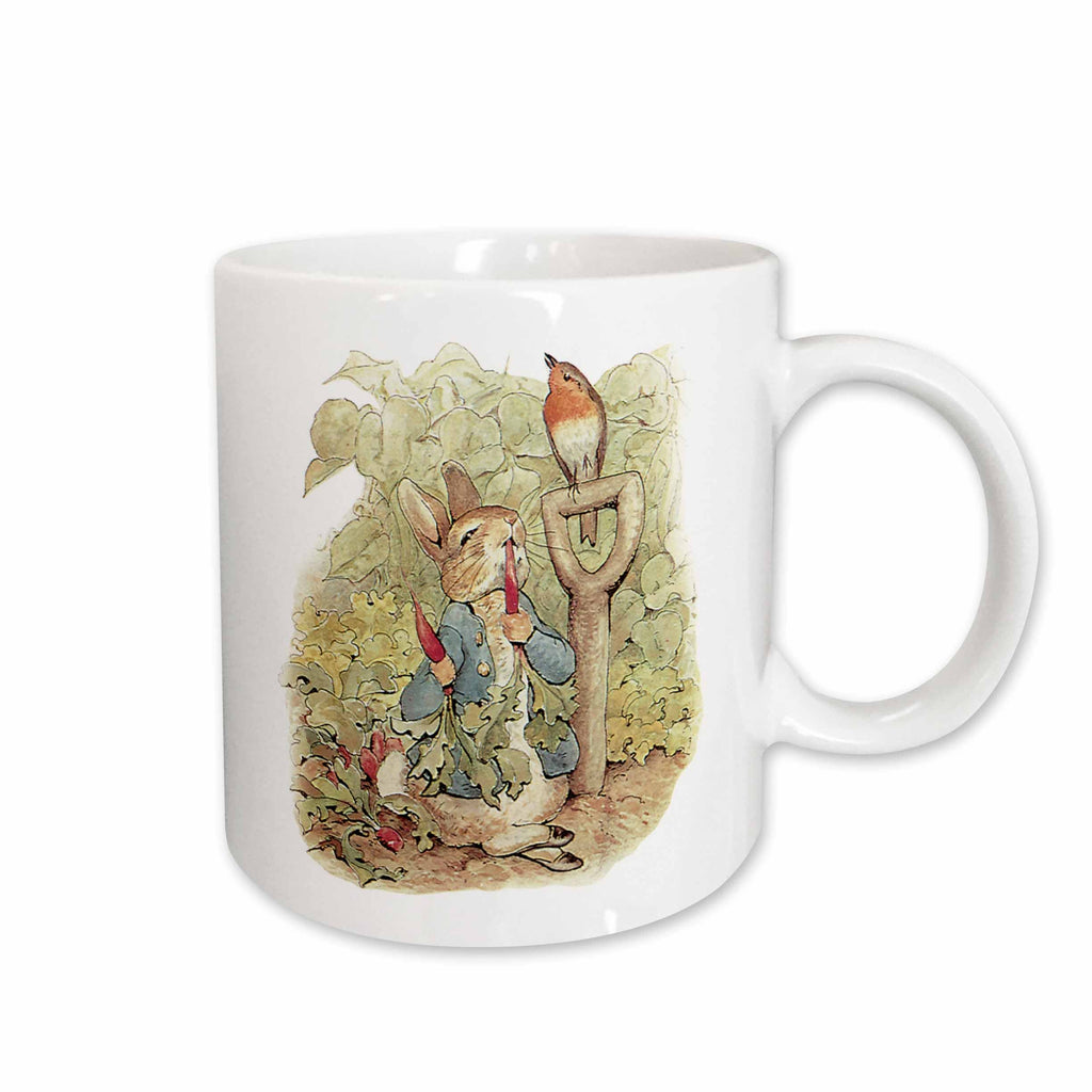 3dRose PS Vintage - Peter Rabbit in the Garden - Vintage Art - Mugs (mug_110164)