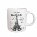 3dRose PS Vintage - Nouveau Paris vintage Eiffel tower - Mugs (mug_110389)