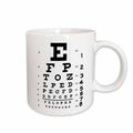 3dRose PS Vintage - Eye Chart alphabet in black - Mugs (mug_110446)