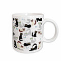 3dRose Janna Salak Designs Cats - Kawaii Cats - Cute Kitty Print - Mugs (mug_110774)