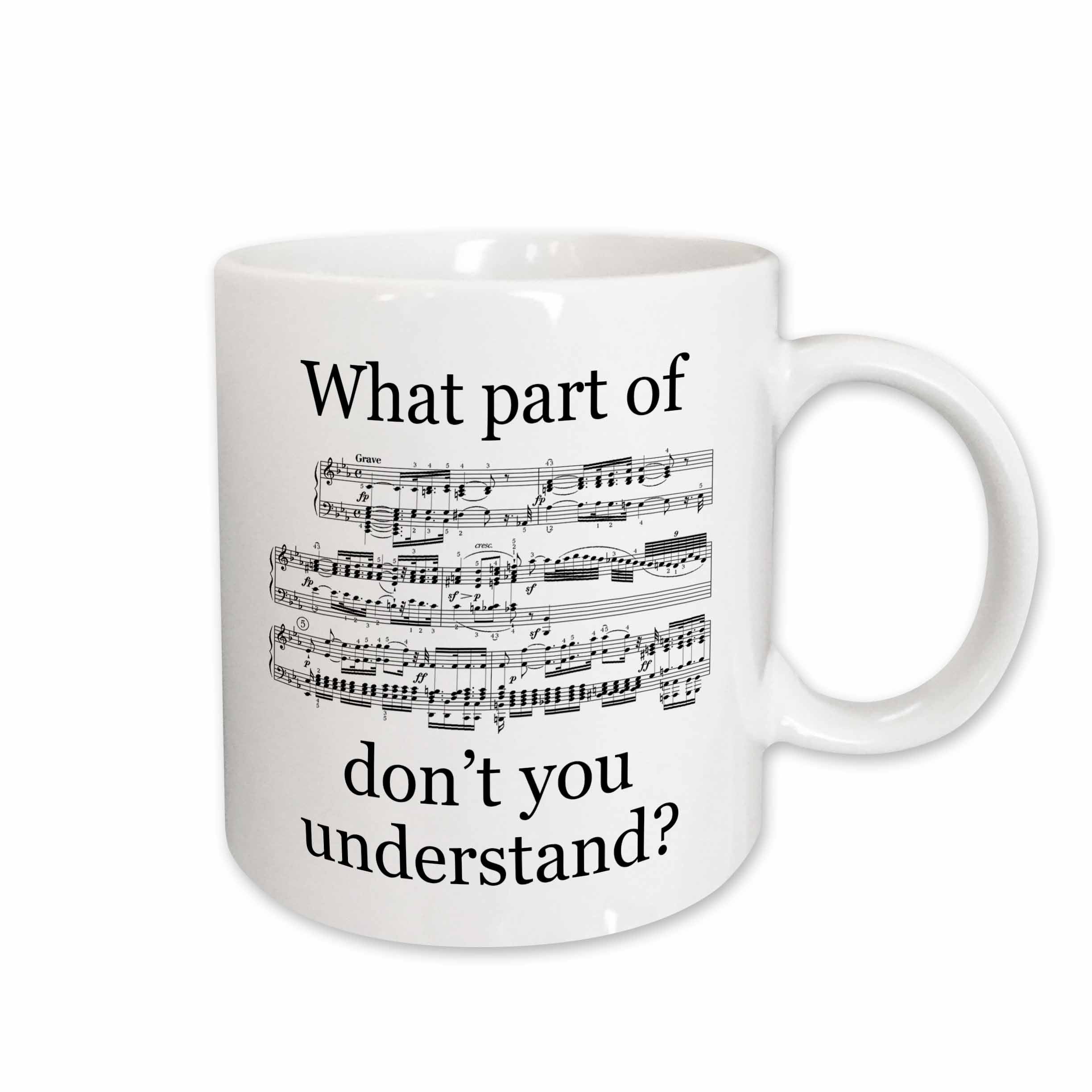 3dRose EvaDane - Funny Quotes - The Musician’s Music - Mugs (mug_112161)