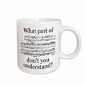 3dRose EvaDane - Funny Quotes - The Musician’s Music - Mugs (mug_112161)