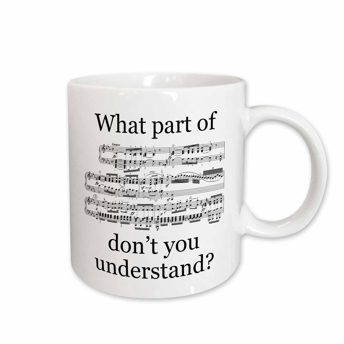 3dRose EvaDane - Funny Quotes - The Musician’s Music - Mugs (mug_112161)