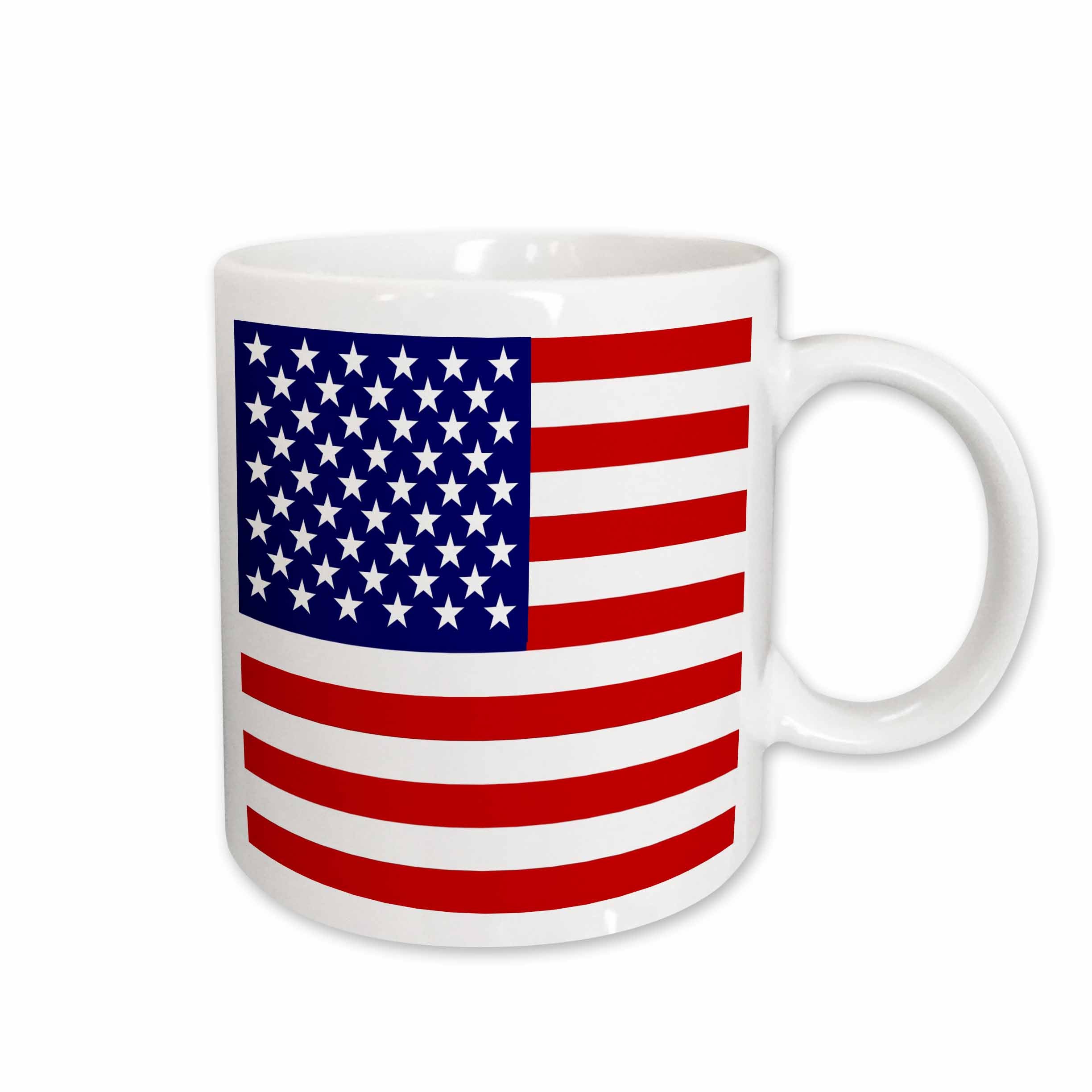 3dRose American Flag - Patriotic USA stars and stripes red white and blue - 4th... - Mugs (mug_112805)