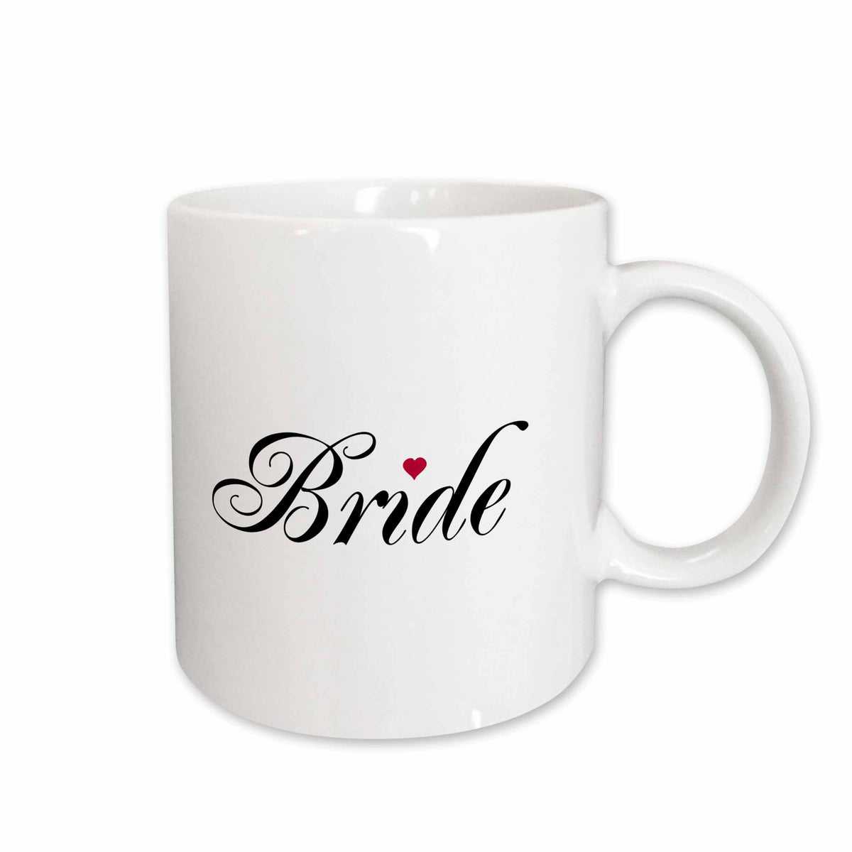 3dRose Bride with red love heart part of a bride and groom set - wedding... - Mugs (mug_112863)