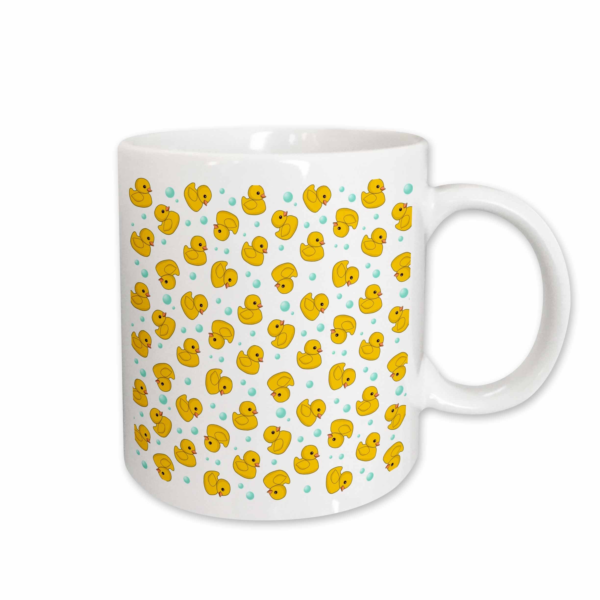 3dRose Cute Rubber Duck Pattern - yellow ducks - kawaii ducky duckie - duckies... - Mugs (mug_112951)