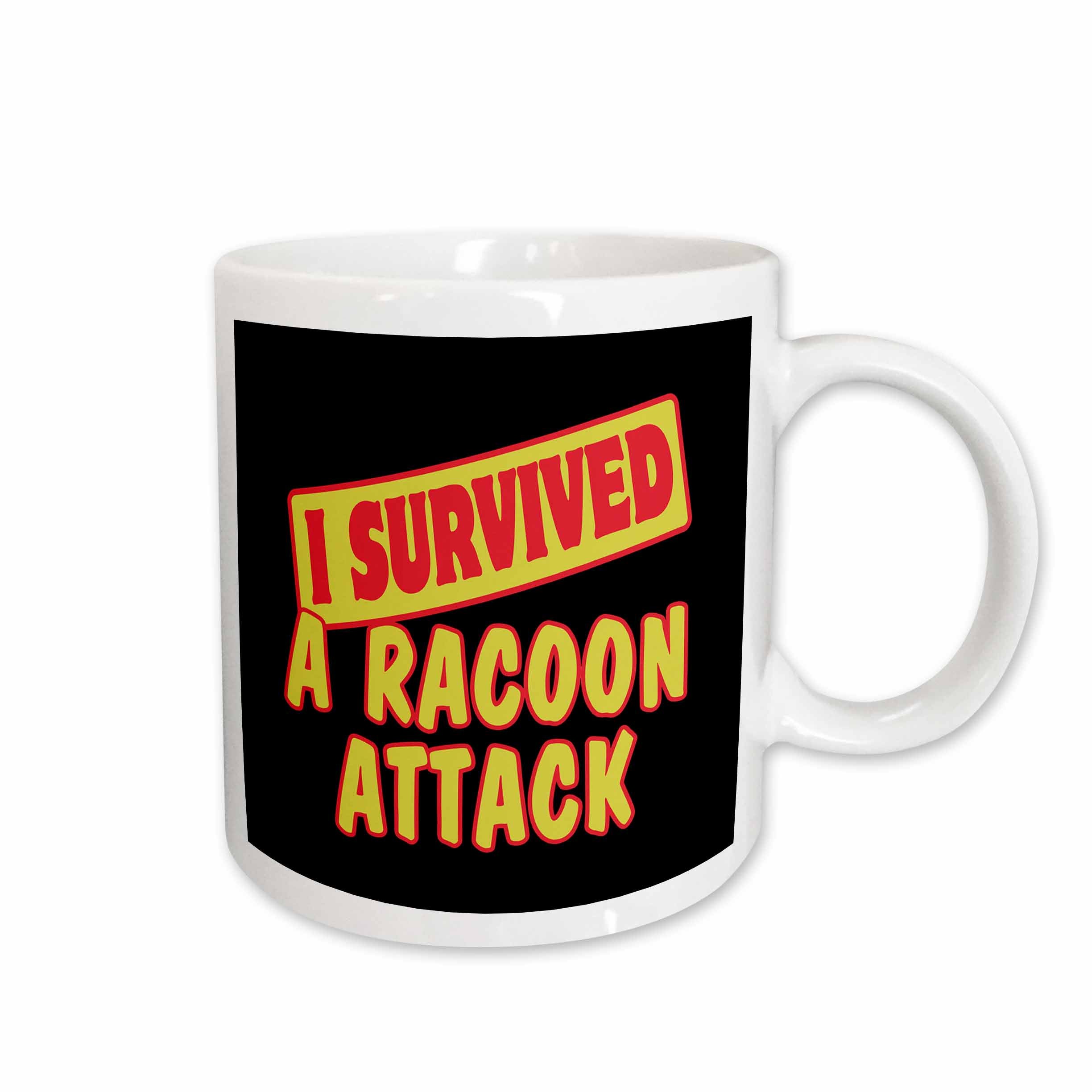 3dRose I Survived A Racoon Attack Survial Pride And Humor Design - Mugs (mug_117660)