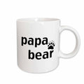 3dRose EvaDane - Parenthood - Papa bear - Mugs (mug_123094)