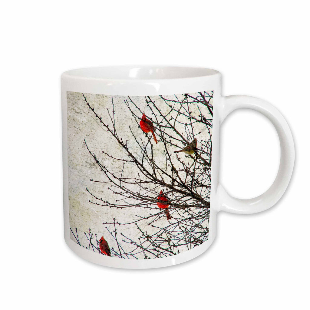 3dRose Cassie Peters Birds - Cardinals Photographed by Angelandspot - Mugs (mug_12387)