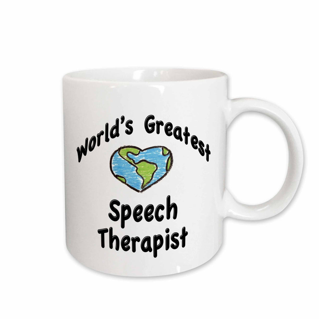 3dRose EvaDane - Teachers - World’s greatest speech therapist - Mugs (mug_123991)