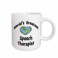 3dRose EvaDane - Teachers - World’s greatest speech therapist - Mugs (mug_123991)