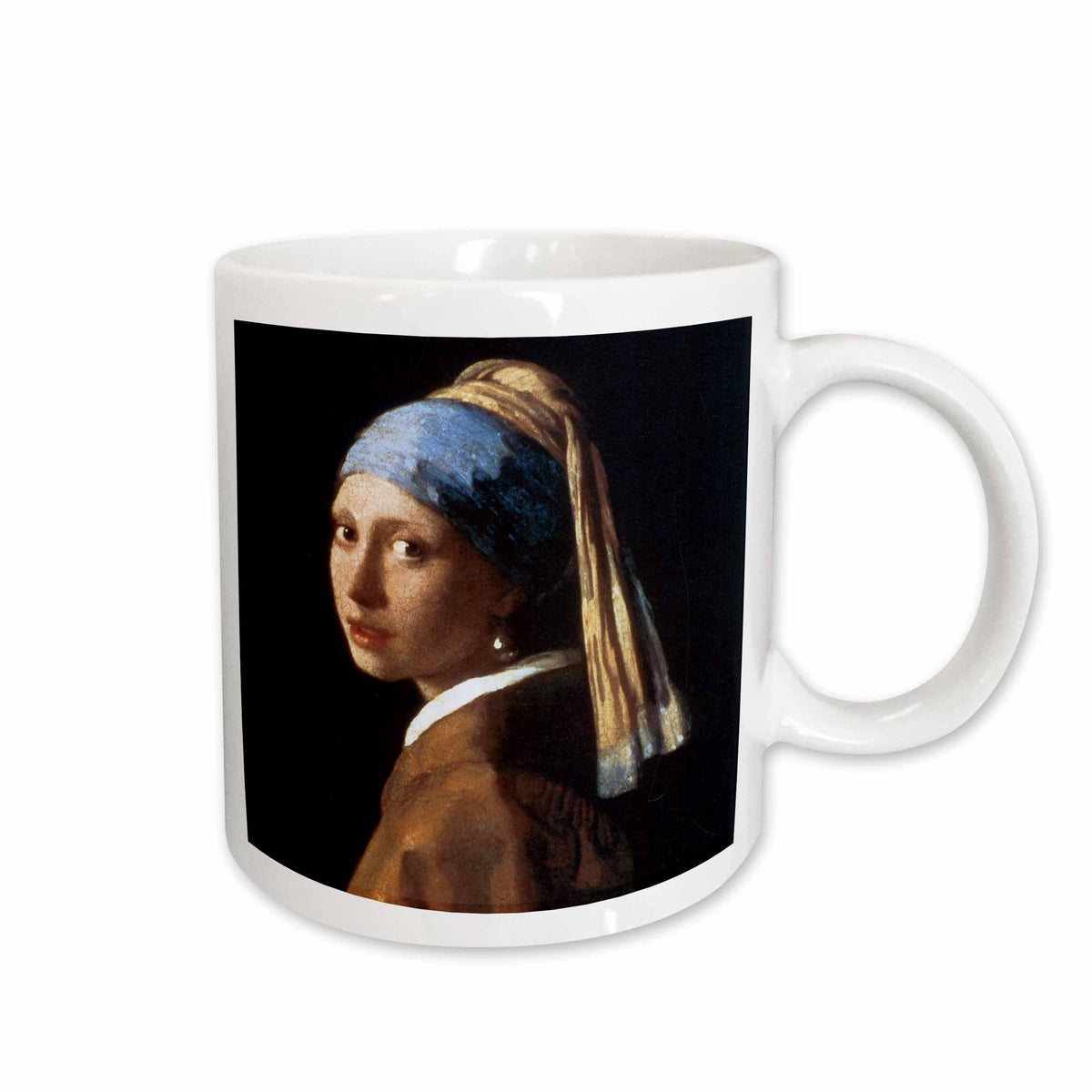 3dRose Girl With a Pearl Earring by Jan Vermeer - Mugs (mug_128108)