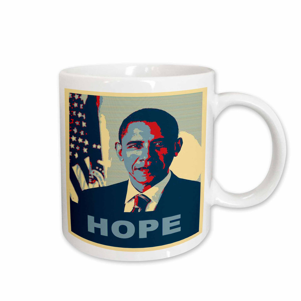 3dRose President Barack Obama in Hope Pop Art - Mugs (mug_130694)