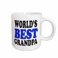 3dRose EvaDane - Quotes - World’s Best Grandpa, Blue, Mugs (mug_149781)