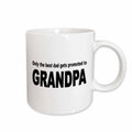 3dRose EvaDane - Funny Quotes - Only the best dad gets promoted to grandpa - Mugs (mug_149814)