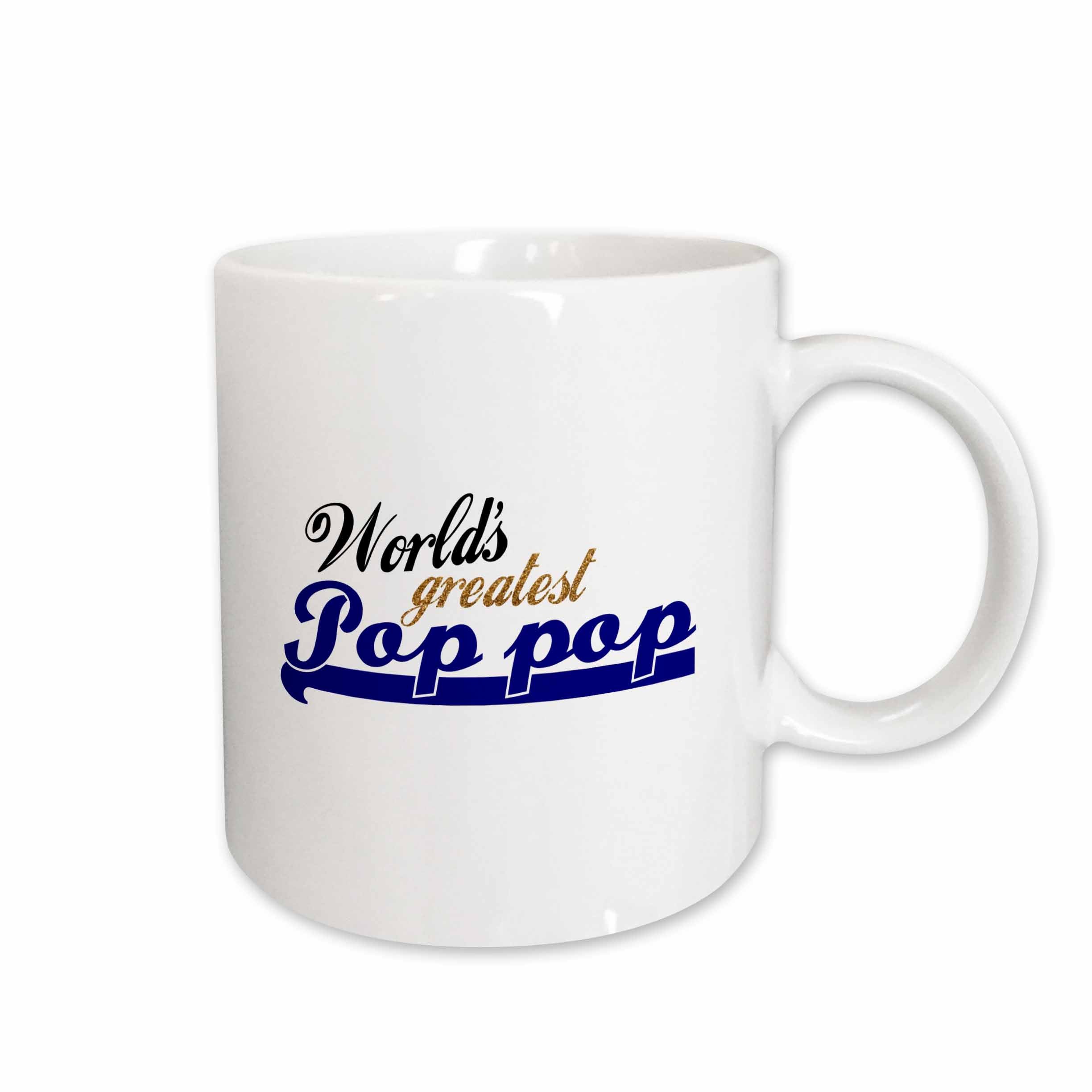 3dRose Worlds Greatest Pop-pop - grandfather nickname - Best Granddad - Grandpa... - Mugs (mug_151316)