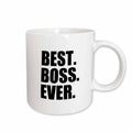 3dRose Best Boss Ever - fun funny humorous gifts for the boss - work office... - Mugs (mug_151477)