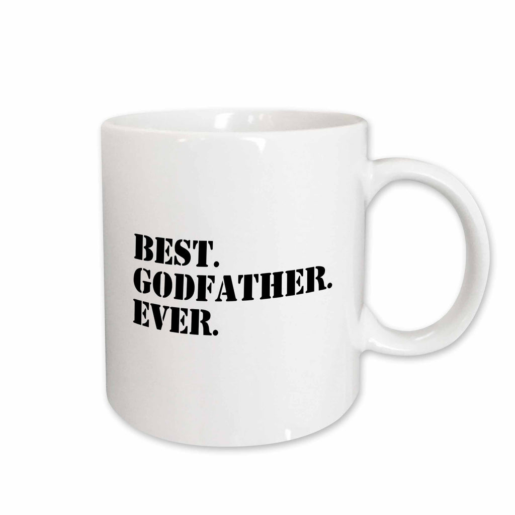 3dRose Best Godfather Ever - Gifts for God fathers or Goddads - god dad -... - Mugs (mug_151497)