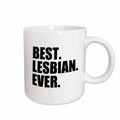 3dRose Best Lesbian Ever - Fun humorous gay pride gifts for her - funny - humor... - Mugs (mug_151522)