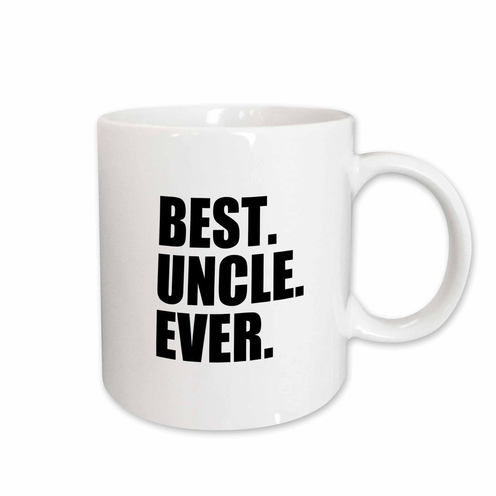 3dRose Best Uncle Ever - Family gifts for relatives and honorary uncles and... - Mugs (mug_151546)