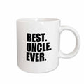 3dRose Best Uncle Ever - Family gifts for relatives and honorary uncles and... - Mugs (mug_151546)