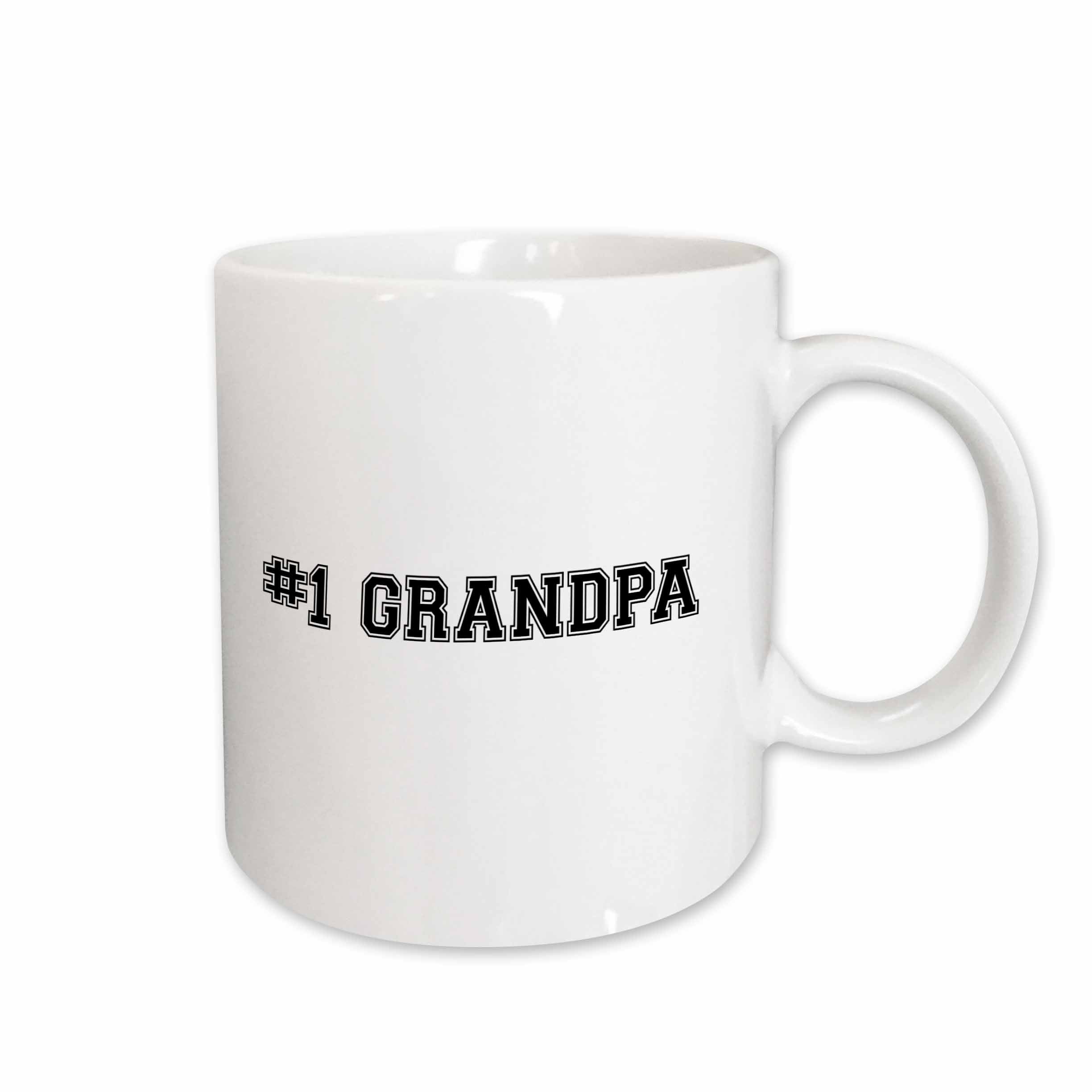 3dRose #1 Grandpa - Number One Grandfather for worlds greatest and best... - Mugs (mug_151611)