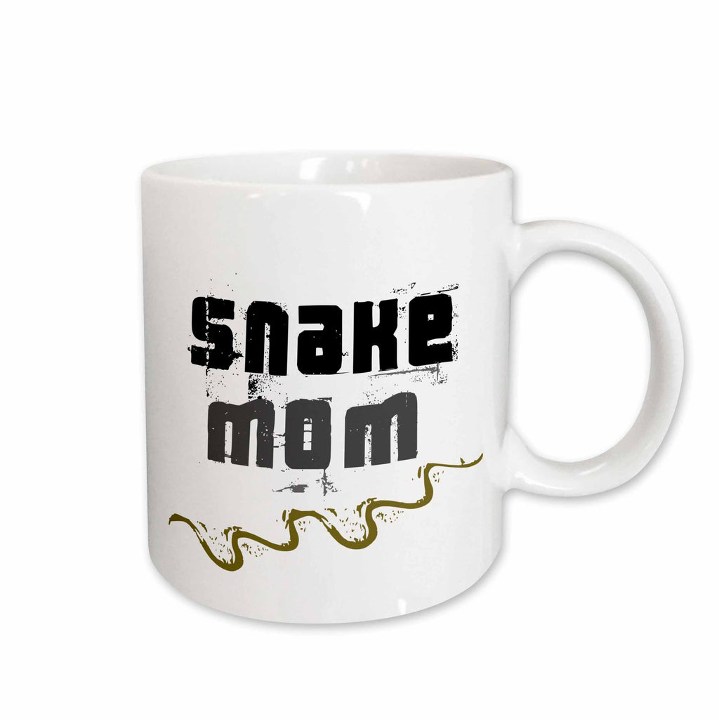 3dRose Snake Mom - for snake reptile lovers enthusiasts and pet owners - with... - Mugs (mug_154047)