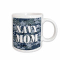 3dRose Janna Salak Designs Patriotic - Navy Mom Blue Camouflage - Mugs (mug_15407)