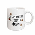 3dRose Chesapeake Bay Retriever Dog Mom - Doggie by breed - brown muddy paw... - Mugs (mug_154095)