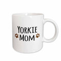 3dRose Yorkie Dog Mom - Yorkshire Terrier - Doggie by breed - doggy lover brown... - Mugs (mug_154219)