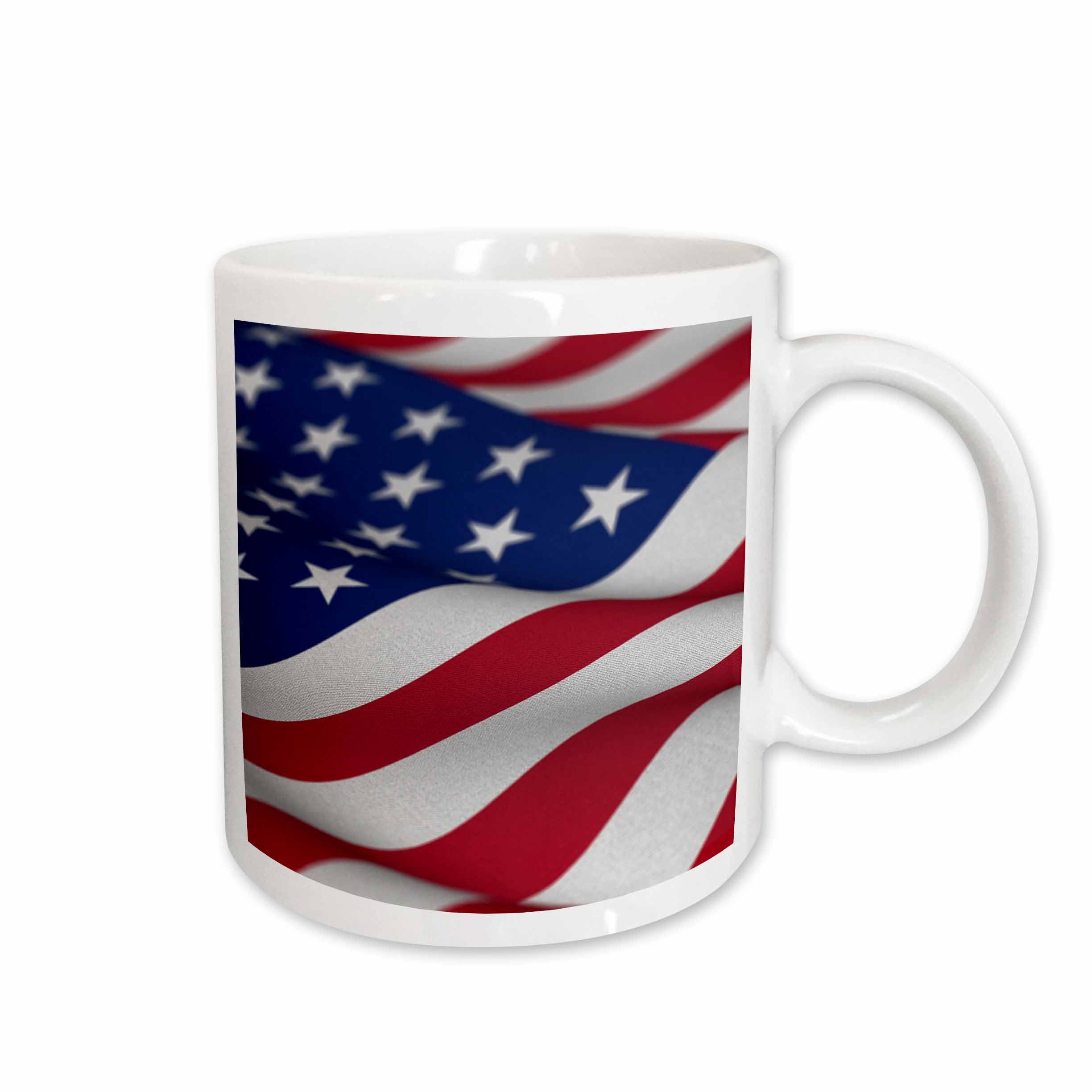 3dRose USA Flag American America Banner Stars Stripes patriot patriotism... - Mugs (mug_155107)