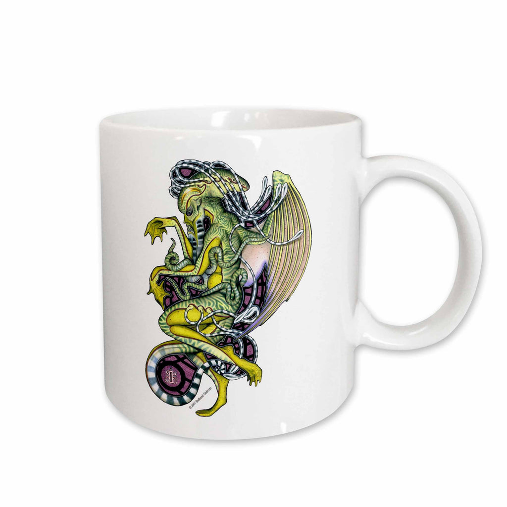 3dRose Dread Cthulhu Lovecraft Mythos Elder God Horror Art - Mugs (mug_156832)
