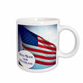 3dRose An American Flag with text God Bless our Veterans - Mugs (mug_157321)