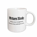 3dRose Writers block when your imaginary friends stop talking to you - Mugs (mug_157392)