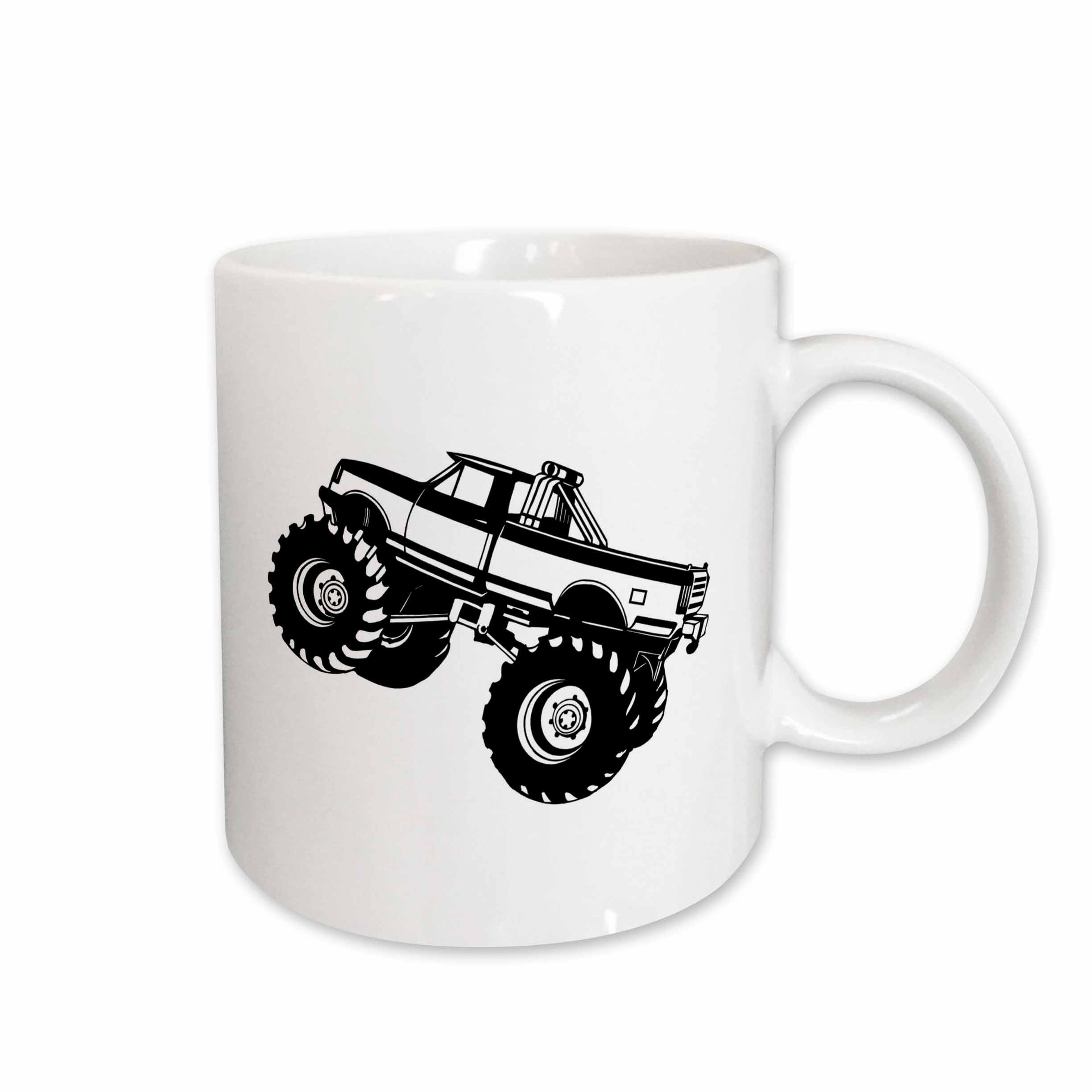3dRose EvaDane - Signs - Monster Truck - Mugs (mug_157406)