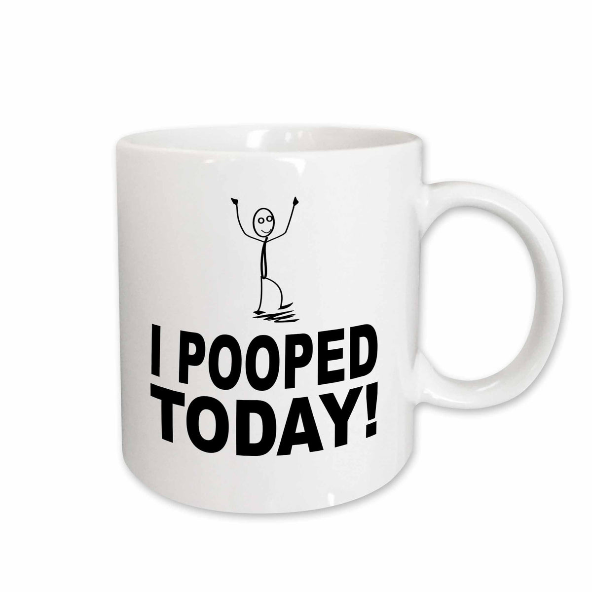 3dRose EvaDane - Funny Quotes - I pooped today - Mugs (mug_157442)