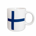 3dRose Flag of Finland - Finnish blue Nordic cross on white - Scandinavian... - Mugs (mug_158316)