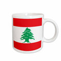 3dRose Flag of Lebanon - Lebanese red and white stripes with green cedar tree -... - Mugs (mug_158355)