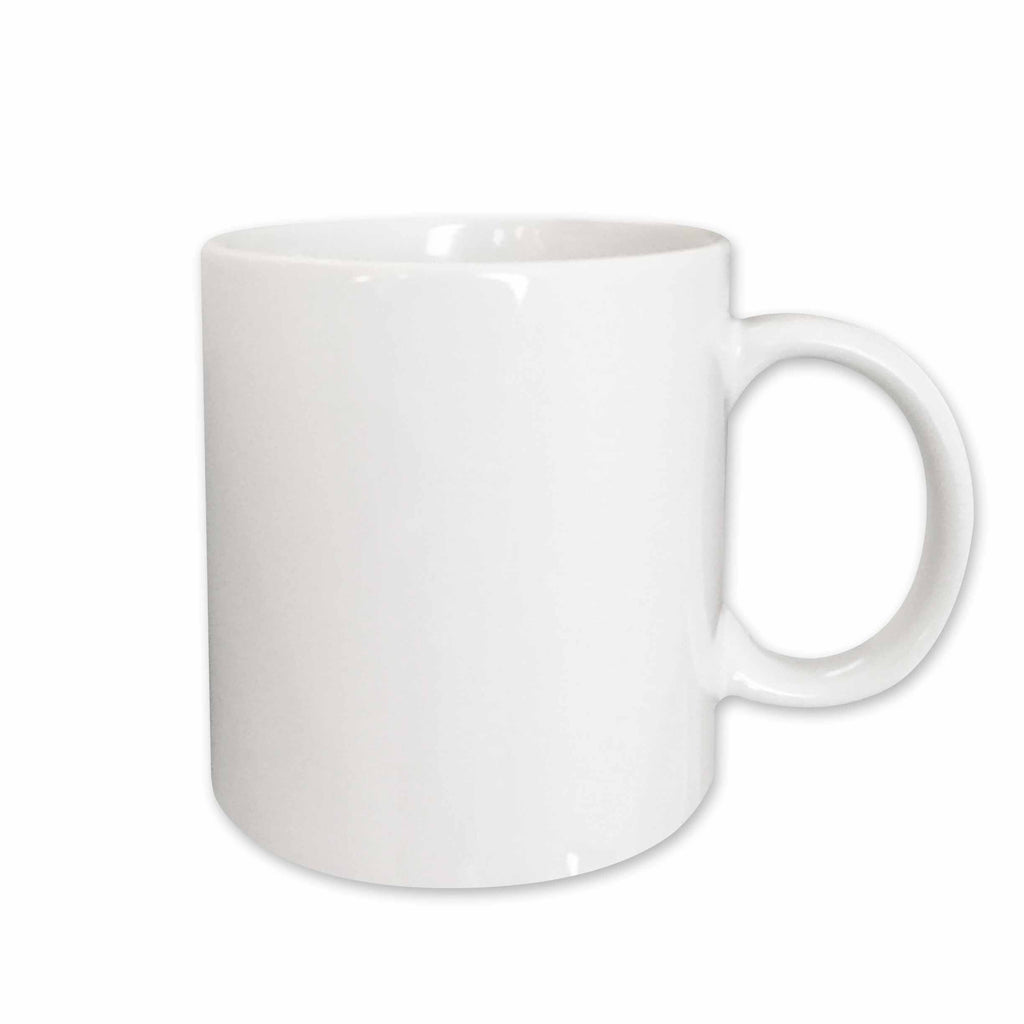 3dRose Pure white - bright colorless plain simple one single solid white color - Mugs (mug_159881)