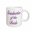 3dRose EvaDane - Quotes - Grandmother of the Bride, Pink - Mugs (mug_161124)