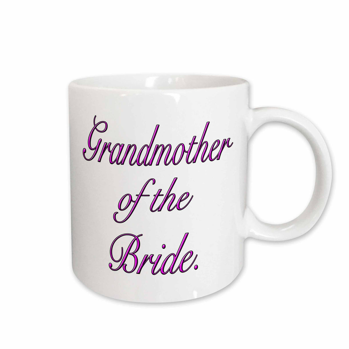 3dRose EvaDane - Quotes - Grandmother of the Bride, Pink - Mugs (mug_161124)