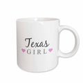 3dRose Texas Girl - home state pride - USA - United States of America - text... - Mugs (mug_161875)
